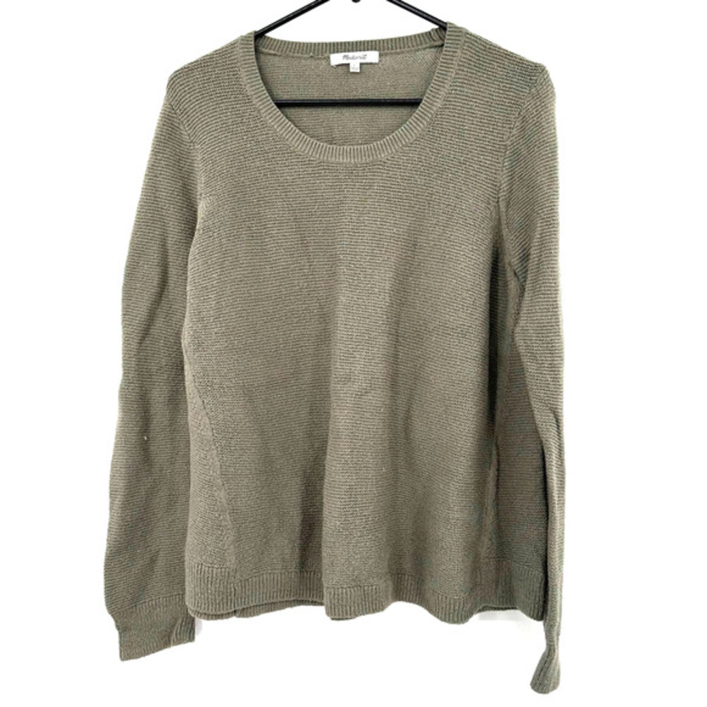 Madewell size Large olive or army green knit sweater